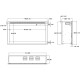 Wkład AFLAMO 3D 45x75, wkład elektryczny LED do zabudowy AFLAMO PLUS + DŹWIĘK
