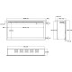 Wkład AFLAMO 3D 45x90, wkład elektryczny LED do zabudowy AFLAMO PLUS + DŹWIĘK