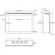 Wkład AFLAMO 3D 60x80, wkład elektryczny LED do zabudowy AFLAMO PLUS + DŹWIĘK