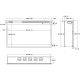 Wkład AFLAMO 3D 60x100, wkład elektryczny LED do zabudowy AFLAMO PLUS + DŹWIĘK