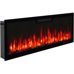 ELITE 213 Kominek elektryczny LED ścienny i do zabudowy AFLAMO + DŹWIĘK